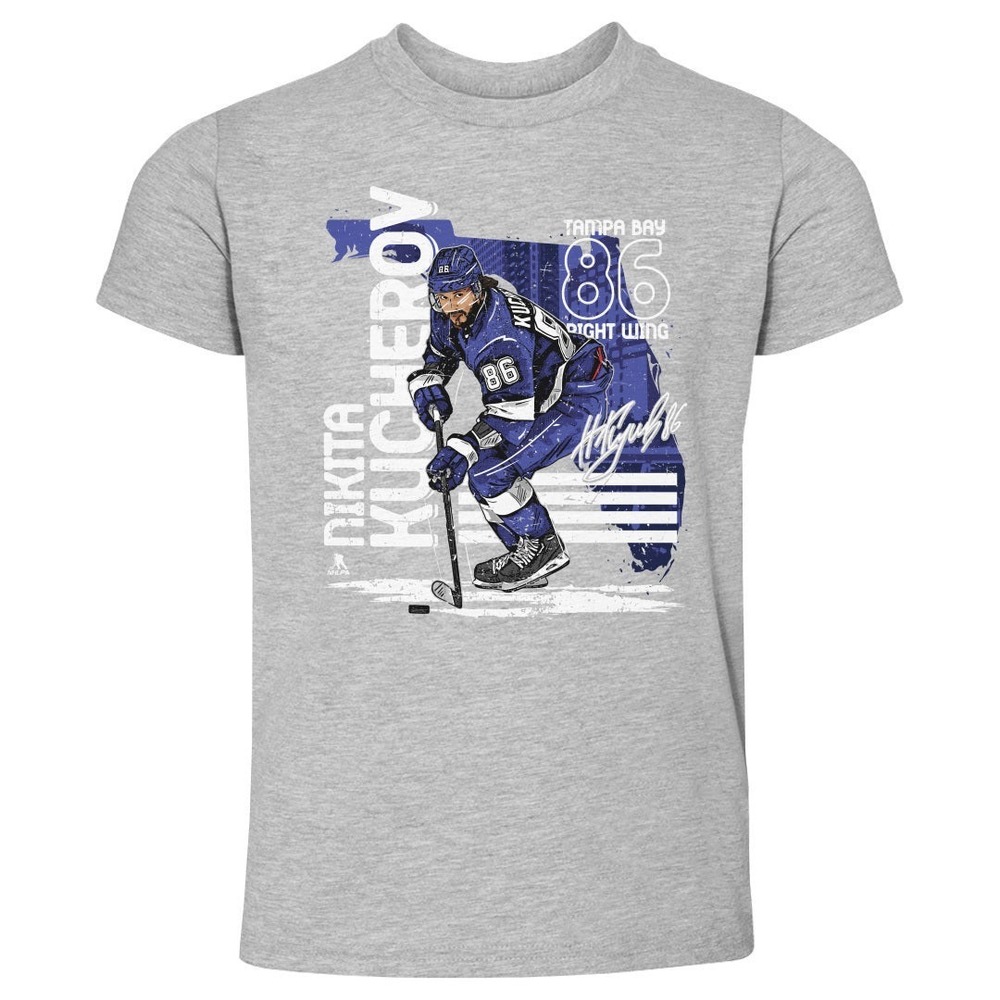 Nikita Kucherov Tampa Bay State WHT Unisex T-shirt Gift For Fan